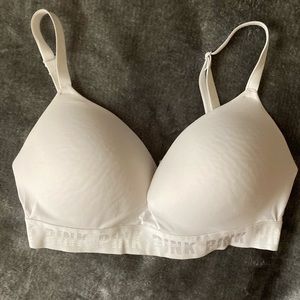White Victoria’s Secret Pink Wireless Bra